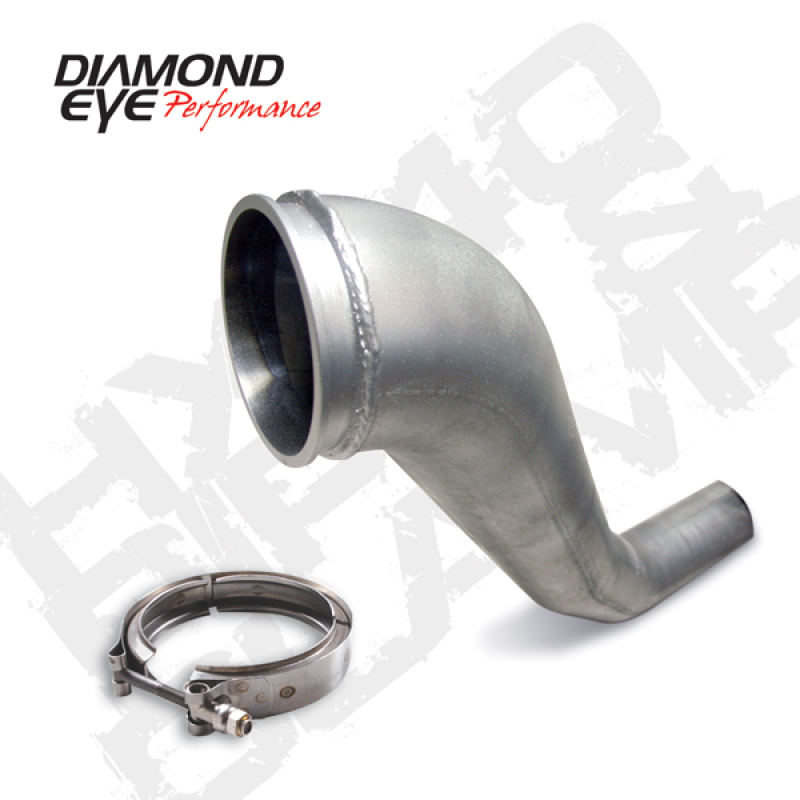 Dodge 3500 Performance Exhaust - Diamond Eye Performance - Downpipe HX40 Turbo-Direct Flange with V-Band Clamp - `94-`02